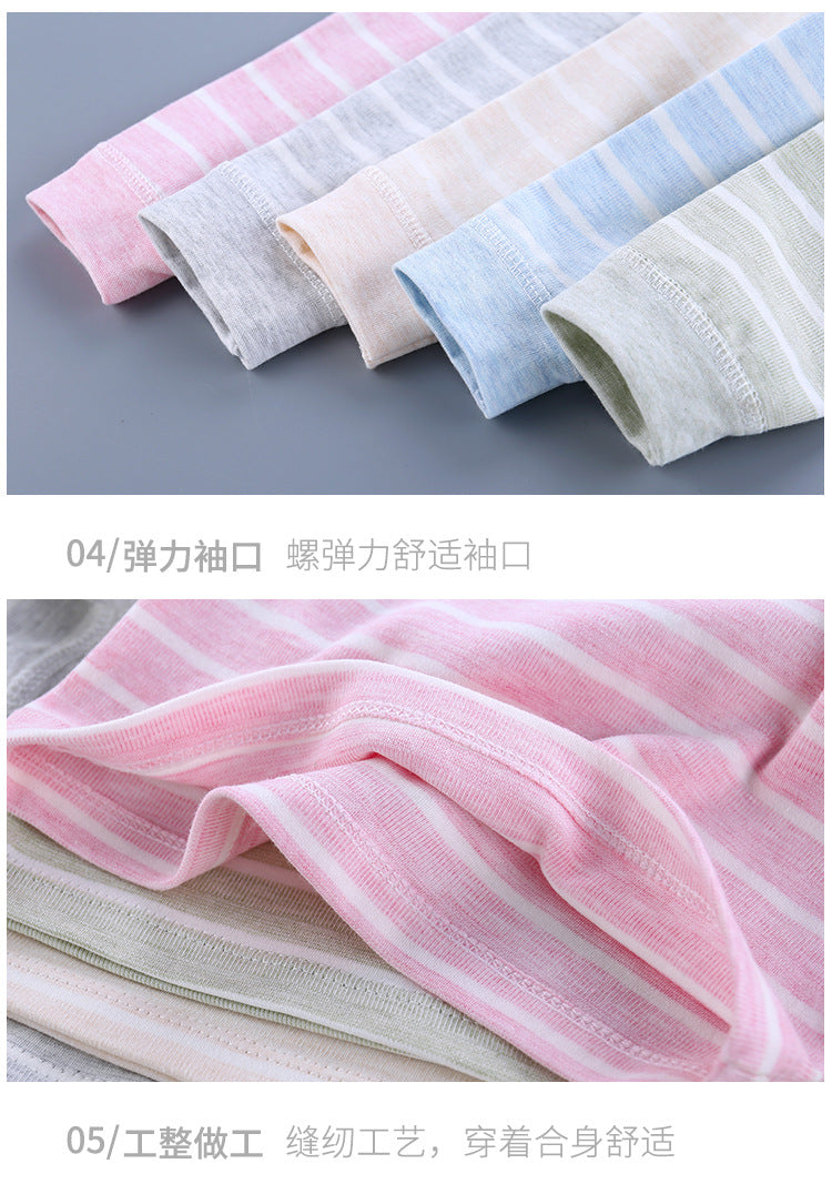 Cotton Children Sets Kids Clothes Boys Girls Children's Clothing Cartoon Autumn Winter Tops Pants Sleepwear Underwear Baby VELNIX