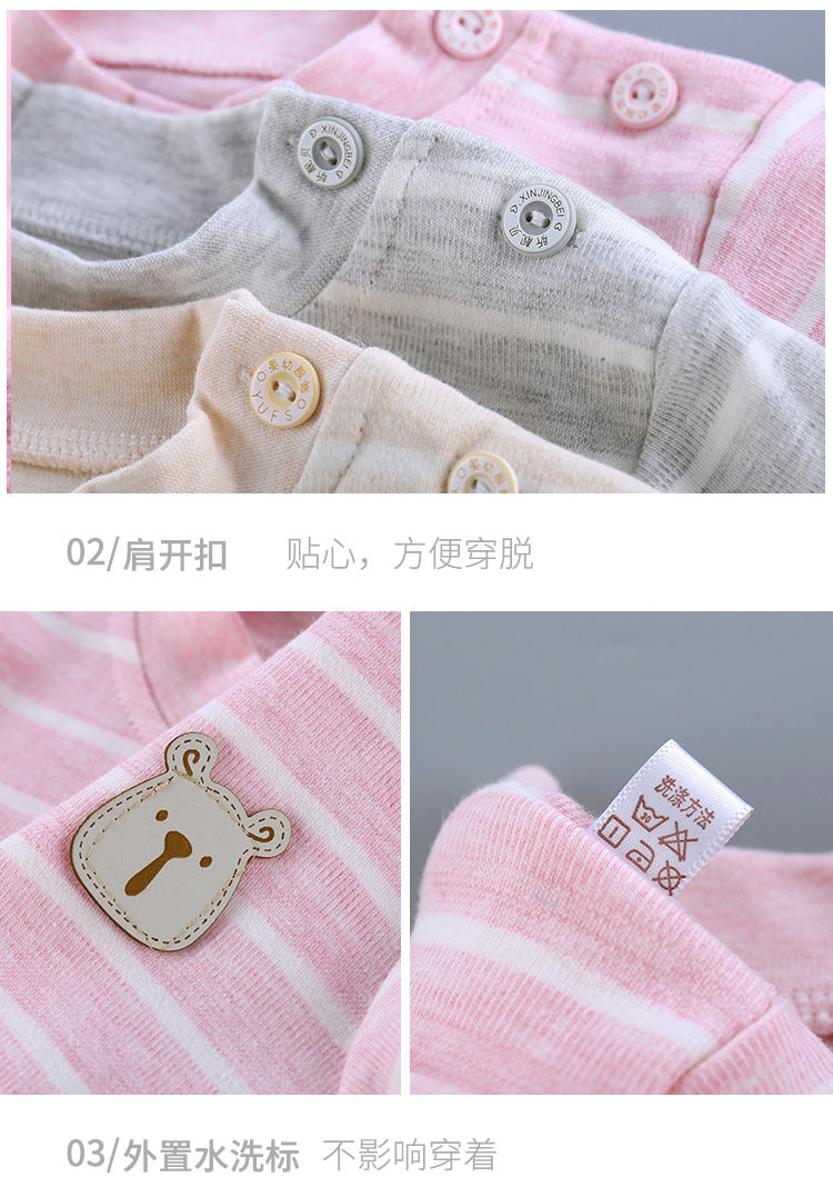 Cotton Children Sets Kids Clothes Boys Girls Children's Clothing Cartoon Autumn Winter Tops Pants Sleepwear Underwear Baby VELNIX