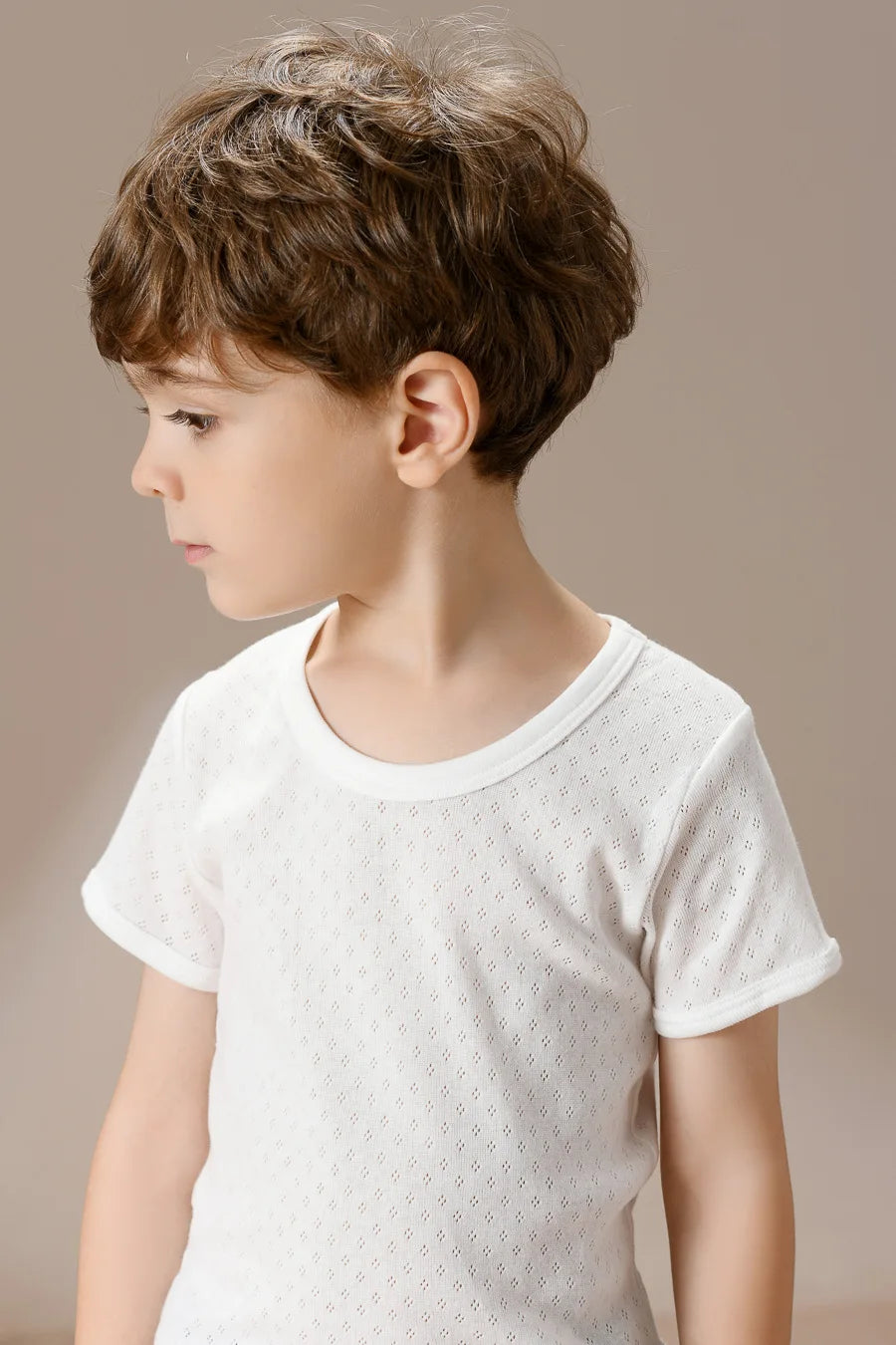 Kids' White Cotton Love Pattern Sport Undershirt Breathable Sleeveless Top Summer 2-piece Set Children's Clothing DSers