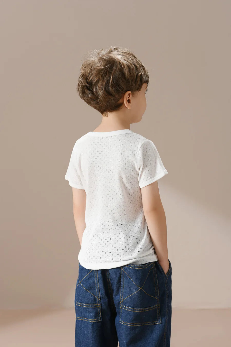 Kids' White Cotton Love Pattern Sport Undershirt Breathable Sleeveless Top Summer 2-piece Set Children's Clothing DSers