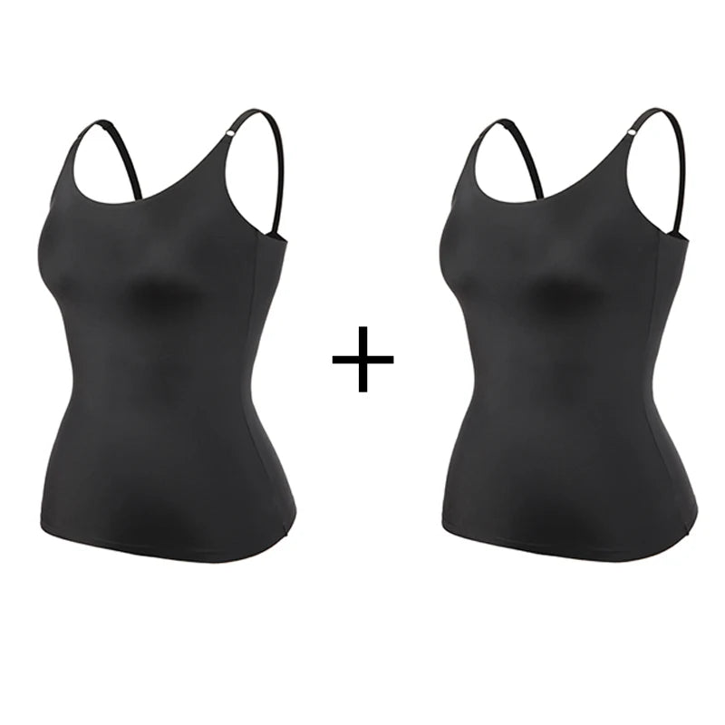 Seamless Shapewear Tank Tops Camisole Women Tummy Control Smooth Compression Vest Nude Black Women Clothing VELNIX