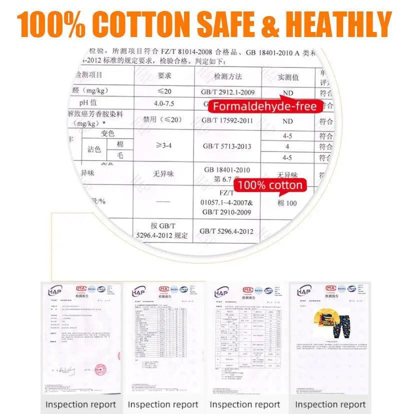 Kids Clothes Children Sets Children's Clothing Boys Girls Cotton Cartoon Autumn winter Clothing Pants Sleepwear Underwear VELNIX