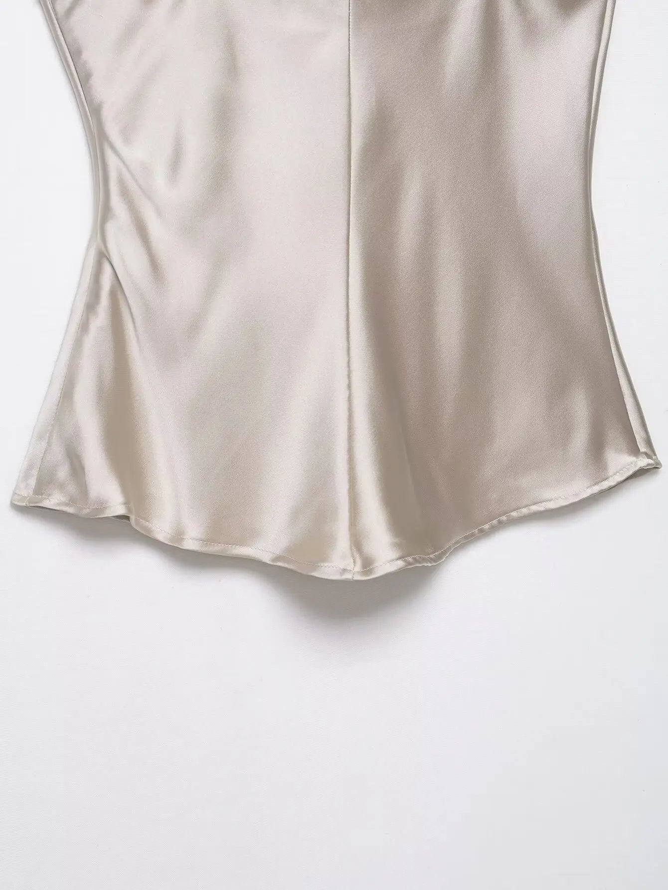 2026 New Summer Satin Textured Black Sling Tops Women Elegant V-neck Backless Tops Shirt Women Sexy Tops Club Party Tanks VELNIX