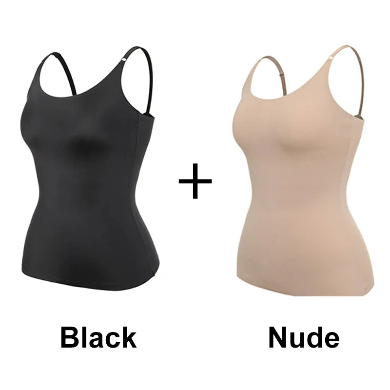 Seamless Shapewear Tank Tops Camisole Women Tummy Control Smooth Compression Vest Nude Black Women Clothing VELNIX